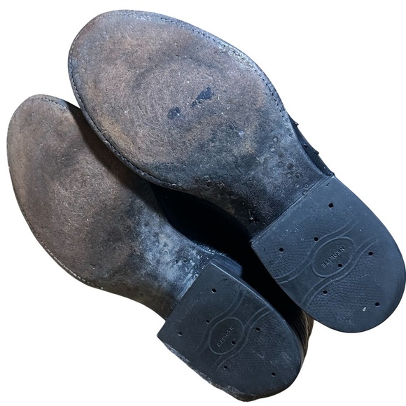 Hondo El Paso TX Men’s Cowboy Boots 8794 Ostrich Tan & Black Size 10 E USA Made - Picture 6 of 10